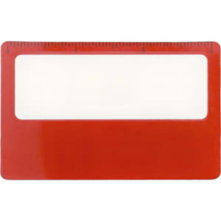 Picture of Pocket Ruler Magnifier with Sleeve