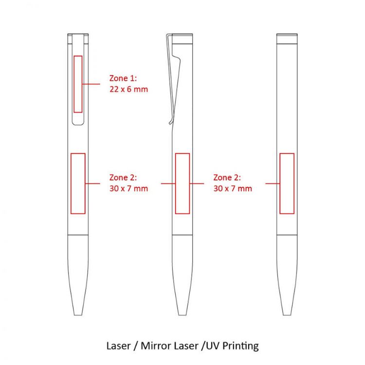 Picture of BND84 ATTEN, TWIST METAL BALL PEN