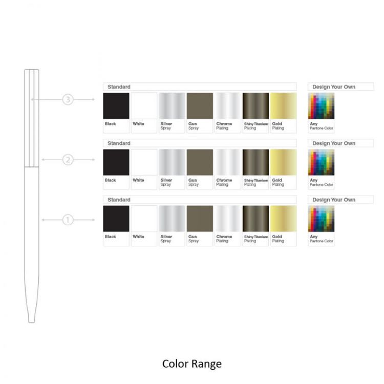 Picture of BND78 SARI, THIN TWIST METAL BALL PEN