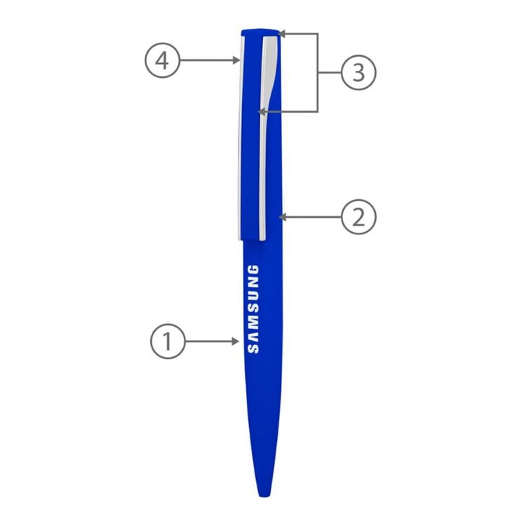 Picture of BND82 DIAL, TWIST METAL BALL PEN
