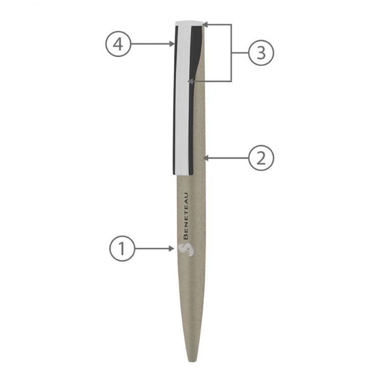 Picture of BND82 DIAL, TWIST METAL BALL PEN