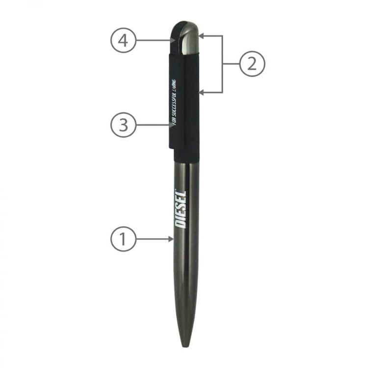 Picture of BND62 FOLK, TWIST METAL BALL PEN