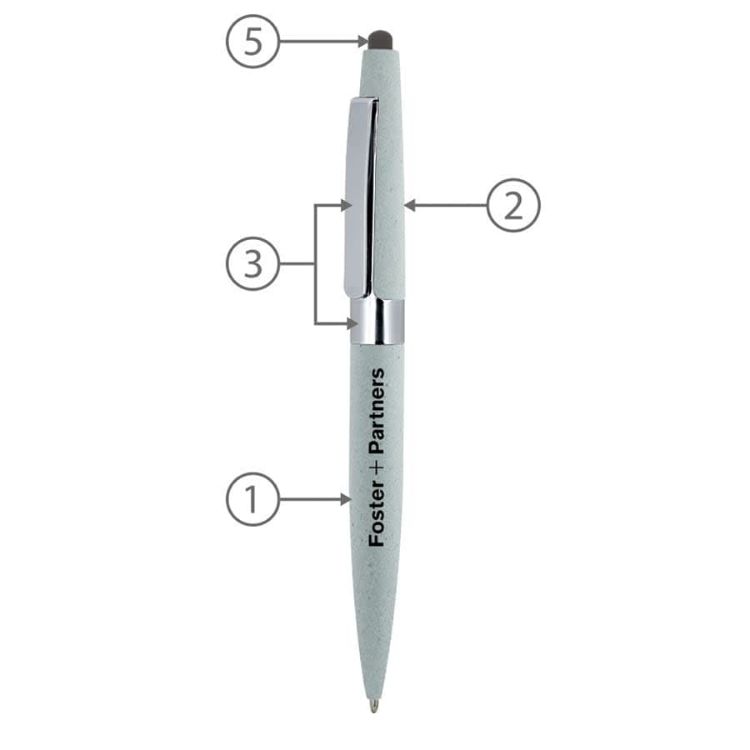 Picture of BND77S PERI STYLUS, TWIST METAL BALL PEN
