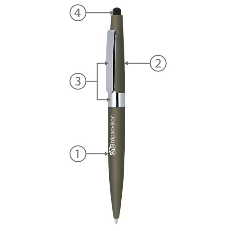 Picture of BND77S PERI STYLUS, TWIST METAL BALL PEN
