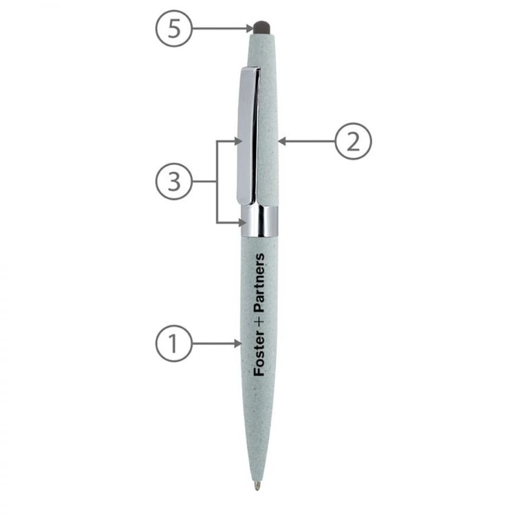 Picture of BND77S PERI STYLUS, TWIST METAL BALL PEN