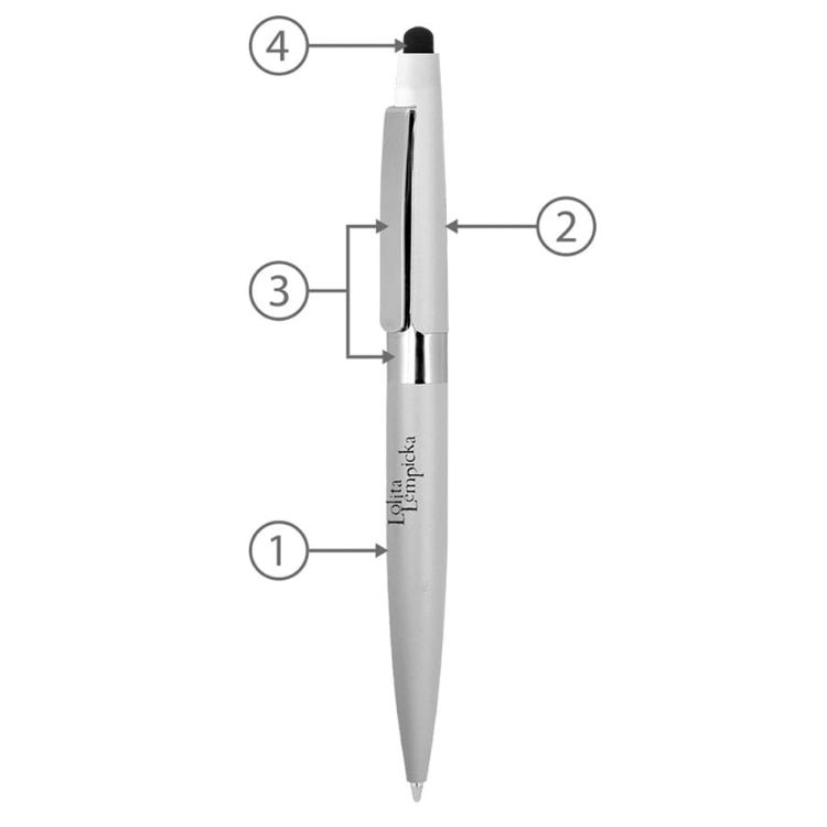 Picture of BND77S PERI STYLUS, TWIST METAL BALL PEN