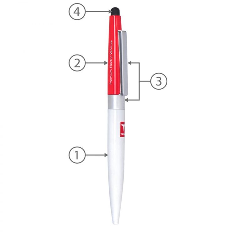 Picture of BND77S PERI STYLUS, TWIST METAL BALL PEN