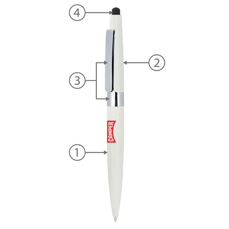 Picture of BND77S PERI STYLUS, TWIST METAL BALL PEN