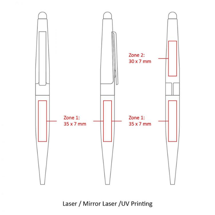 Picture of BND77S PERI STYLUS, TWIST METAL BALL PEN