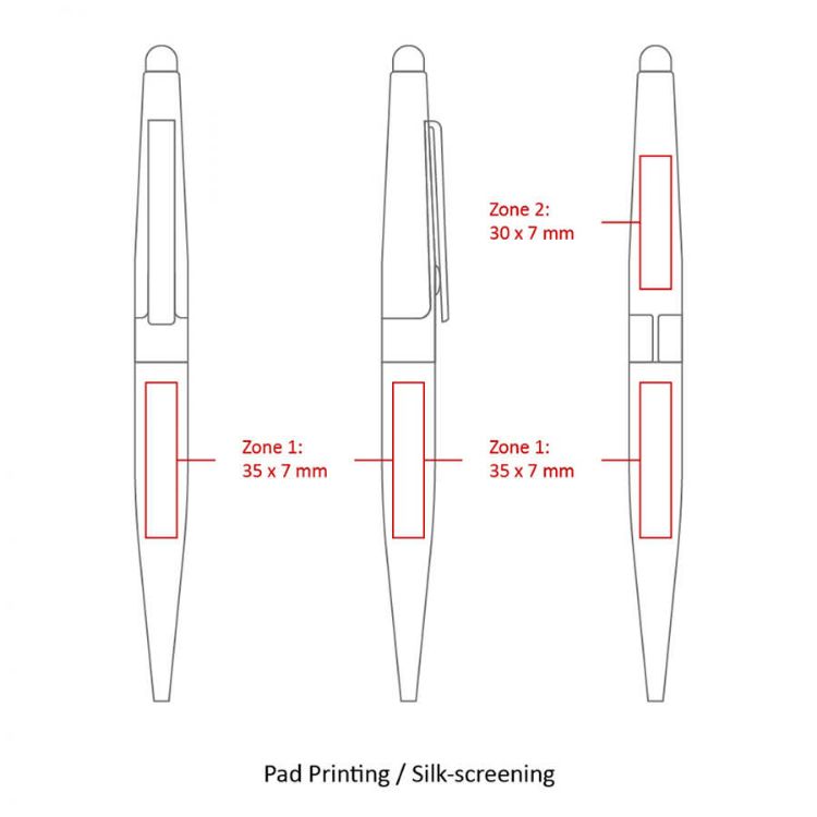 Picture of BND77S PERI STYLUS, TWIST METAL BALL PEN