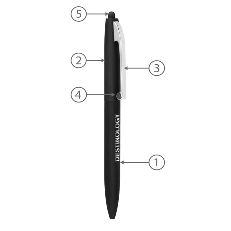 Picture of BND75S CLAW STYLUS TWIST METAL BALL PEN