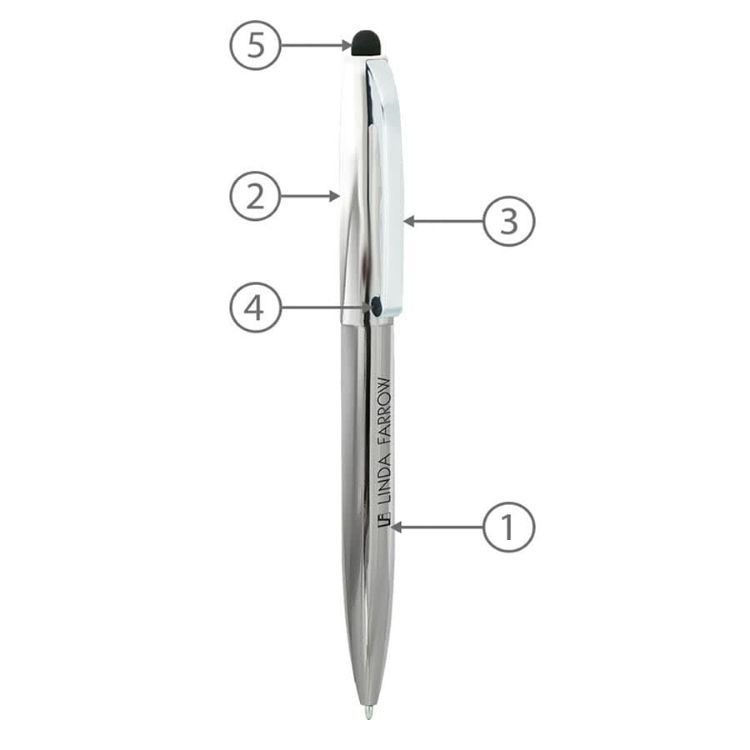 Picture of BND75S CLAW STYLUS TWIST METAL BALL PEN