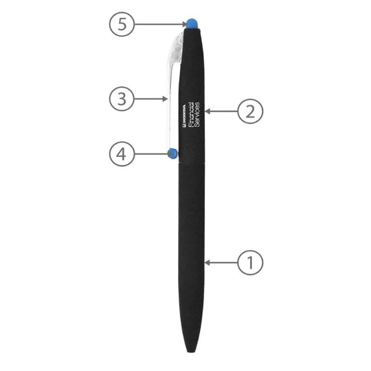 Picture of BND75S CLAW STYLUS TWIST METAL BALL PEN