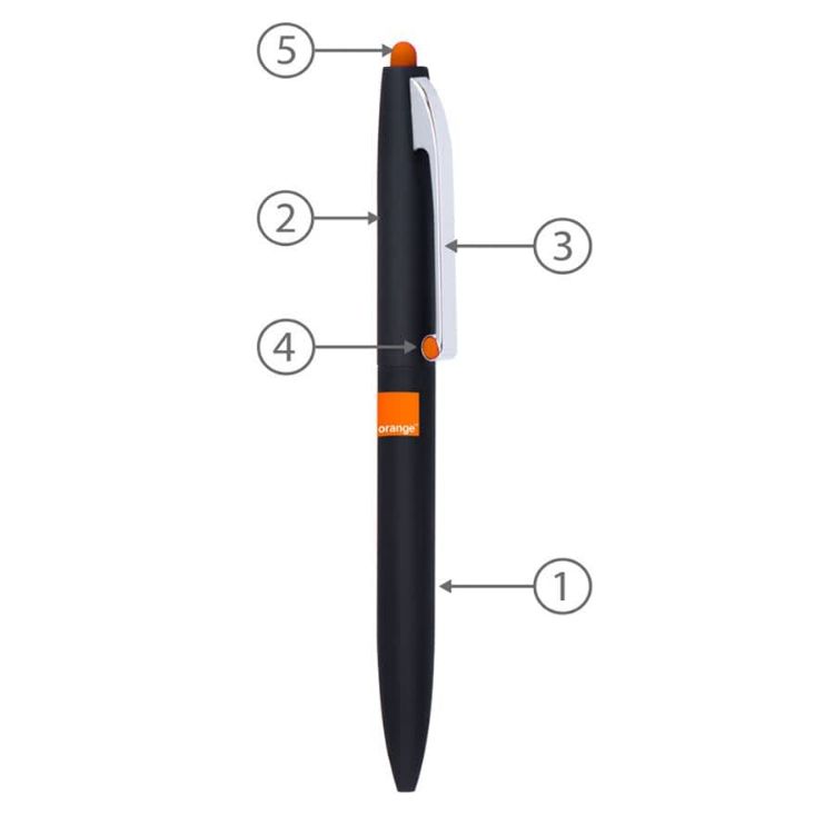 Picture of BND75S CLAW STYLUS TWIST METAL BALL PEN
