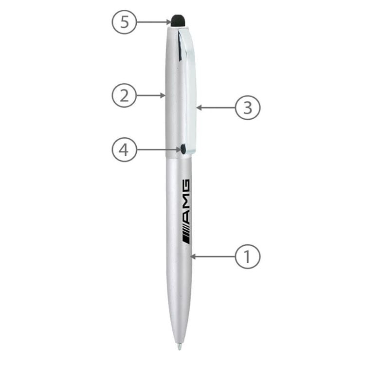 Picture of BND75S CLAW STYLUS TWIST METAL BALL PEN