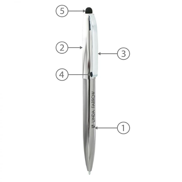 Picture of BND75S CLAW STYLUS TWIST METAL BALL PEN