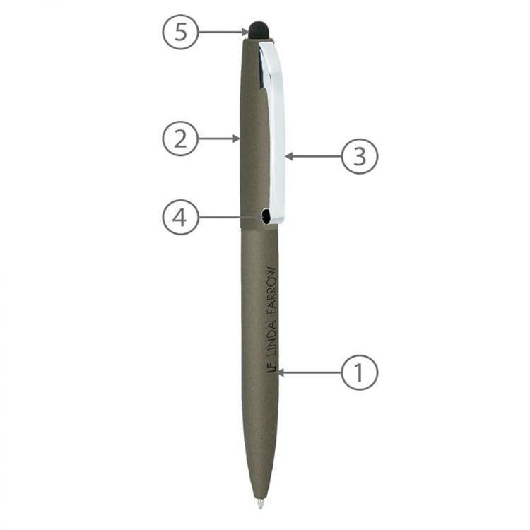 Picture of BND75S CLAW STYLUS TWIST METAL BALL PEN