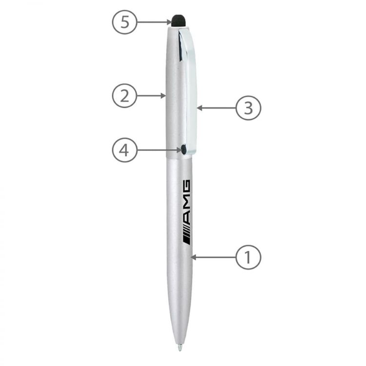 Picture of BND75S CLAW STYLUS TWIST METAL BALL PEN