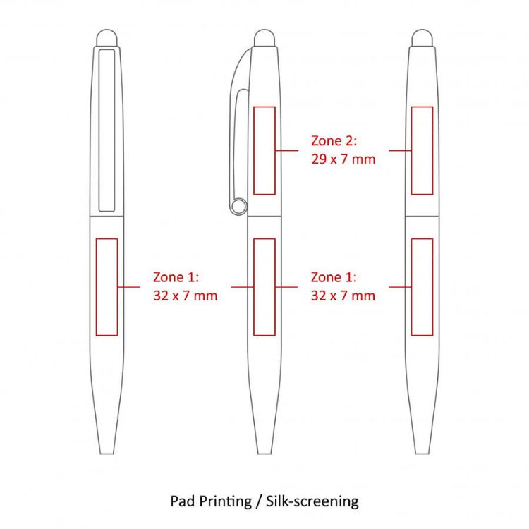 Picture of BND75S CLAW STYLUS TWIST METAL BALL PEN