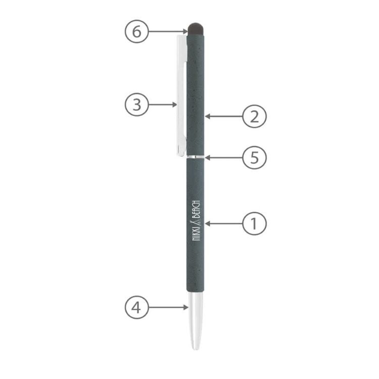 Picture of BND71S CLAP STYLUS THIN TWIST METAL BALL PEN