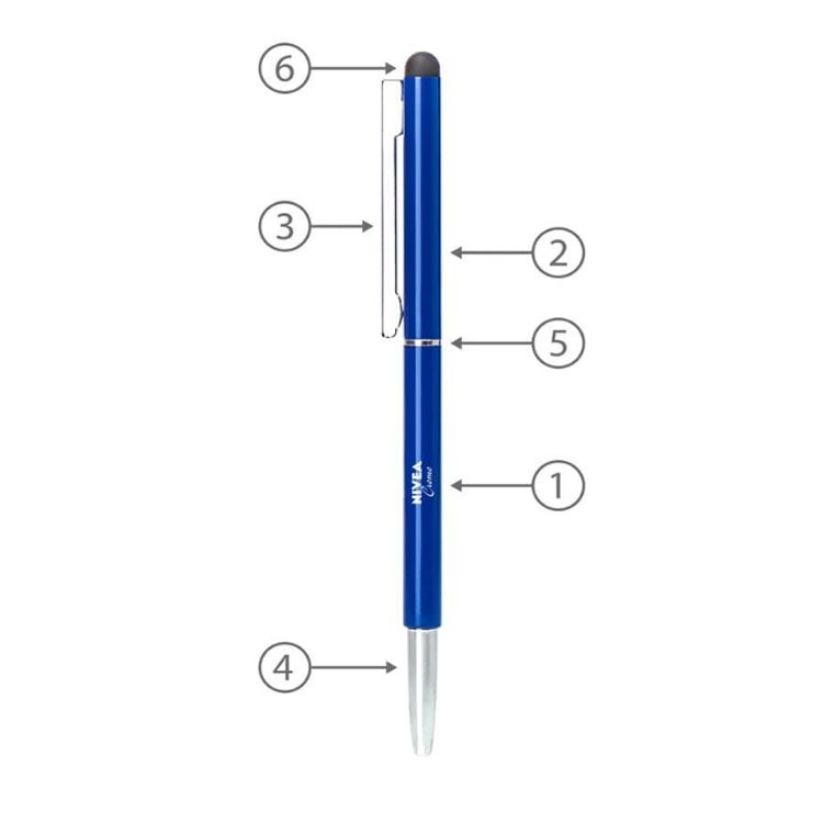 Picture of BND71S CLAP STYLUS THIN TWIST METAL BALL PEN