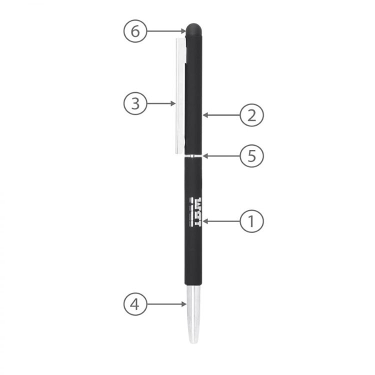 Picture of BND71S CLAP STYLUS THIN TWIST METAL BALL PEN