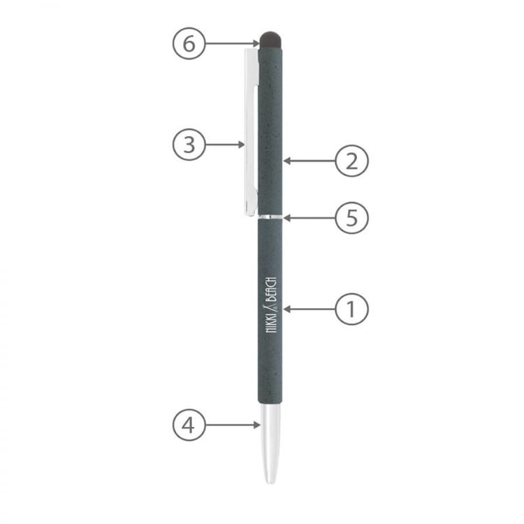 Picture of BND71S CLAP STYLUS THIN TWIST METAL BALL PEN