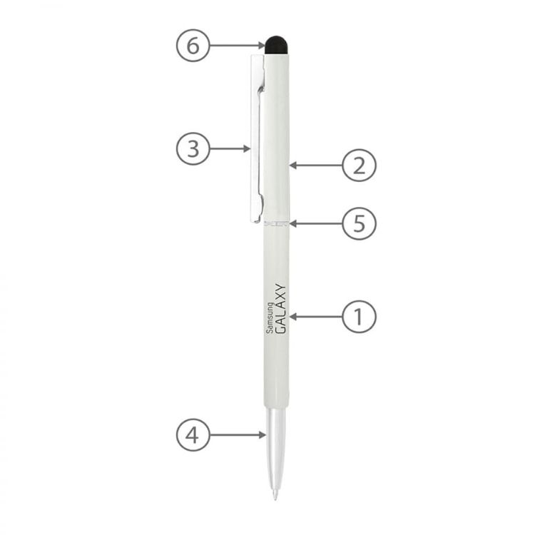 Picture of BND71S CLAP STYLUS THIN TWIST METAL BALL PEN