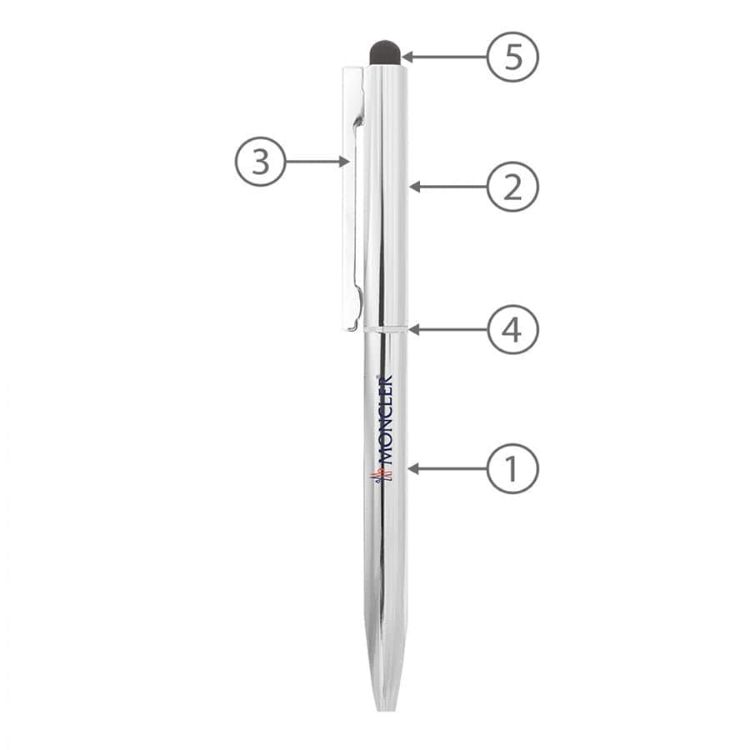 Picture of BND78XLS SARI STYLUS TWIST METAL BALL PEN