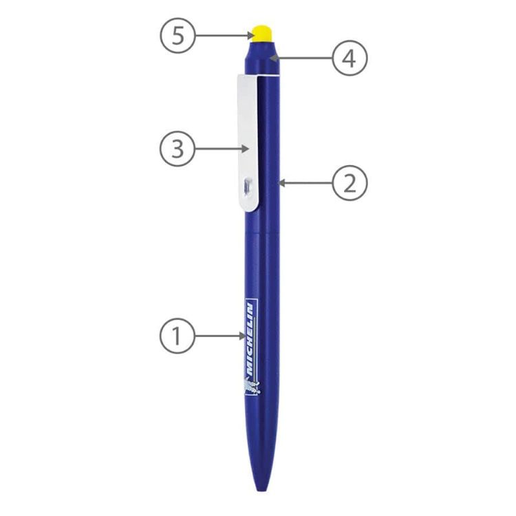 Picture of BND76S JOT, STYLUS, TWIST METAL BALLPEN