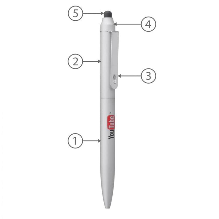 Picture of BND76S JOT, STYLUS, TWIST METAL BALLPEN