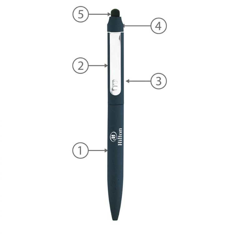 Picture of BND76S JOT, STYLUS, TWIST METAL BALLPEN