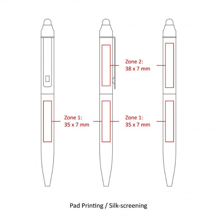 Picture of BND76S JOT, STYLUS, TWIST METAL BALLPEN