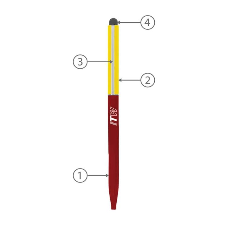 Picture of BND78S SARI STYLUS, THIN TWIST METAL BALL PEN