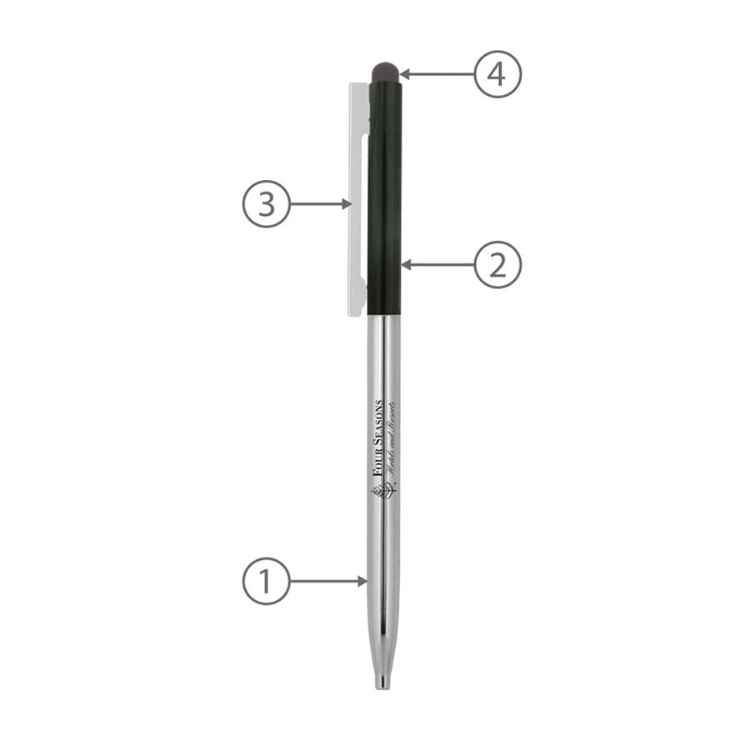 Picture of BND78S SARI STYLUS, THIN TWIST METAL BALL PEN