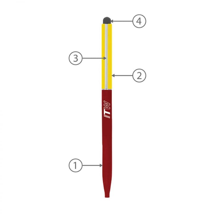 Picture of BND78S SARI STYLUS, THIN TWIST METAL BALL PEN
