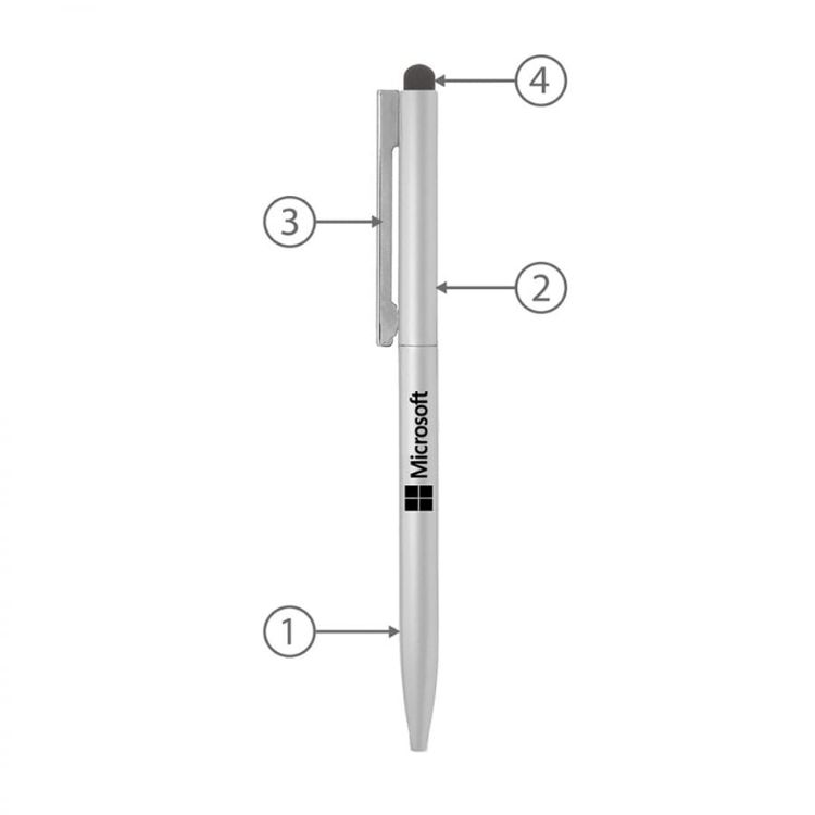 Picture of BND78S SARI STYLUS, THIN TWIST METAL BALL PEN