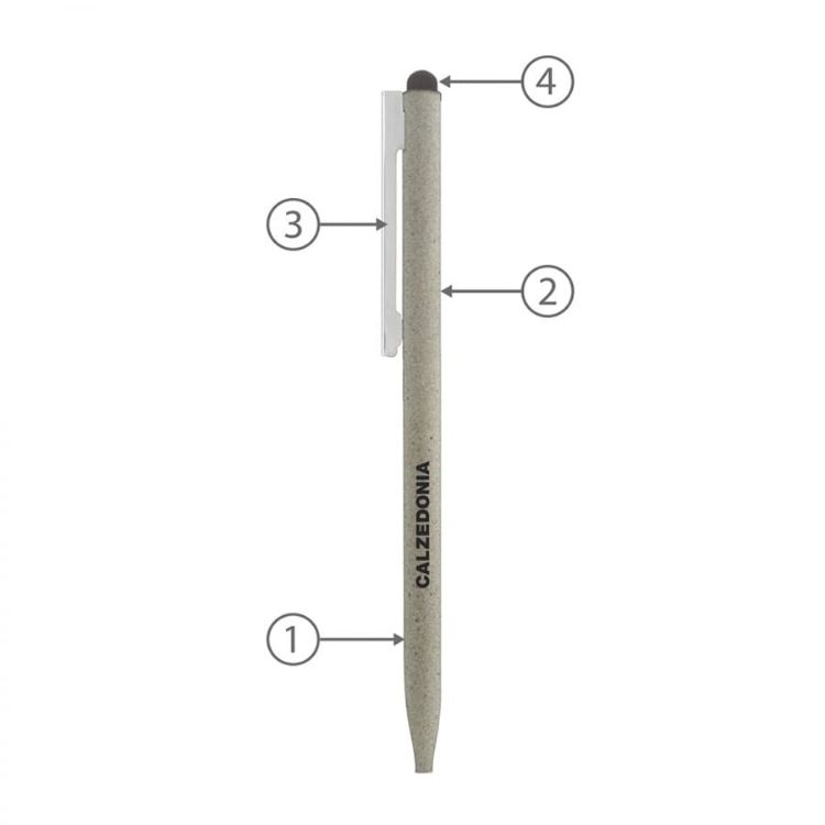 Picture of BND78S SARI STYLUS, THIN TWIST METAL BALL PEN