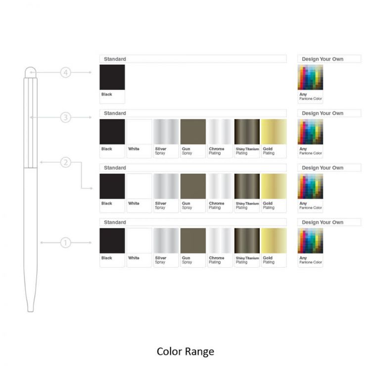 Picture of BND78S SARI STYLUS, THIN TWIST METAL BALL PEN
