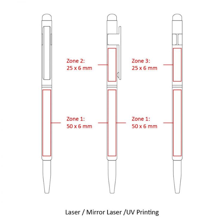 Picture of Stylus Hex Pens (Custom Made To Order - BND70S)