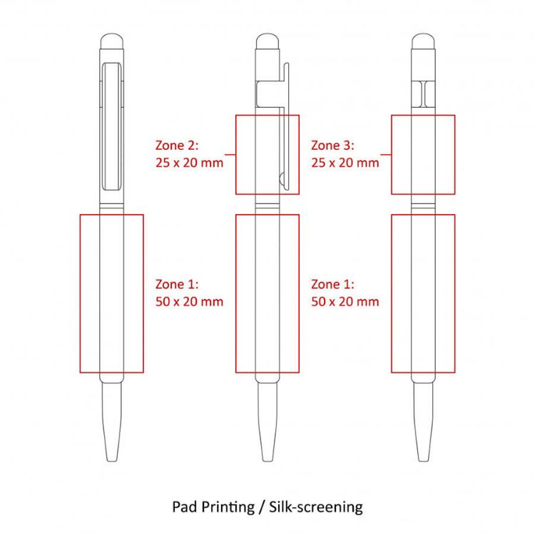 Picture of Stylus Hex Pens (Custom Made To Order - BND70S)