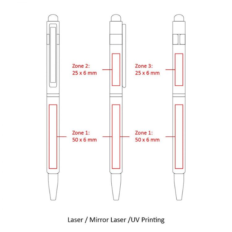 Picture of BND70XLS HEX STYLUS TWIST METAL BALL PEN