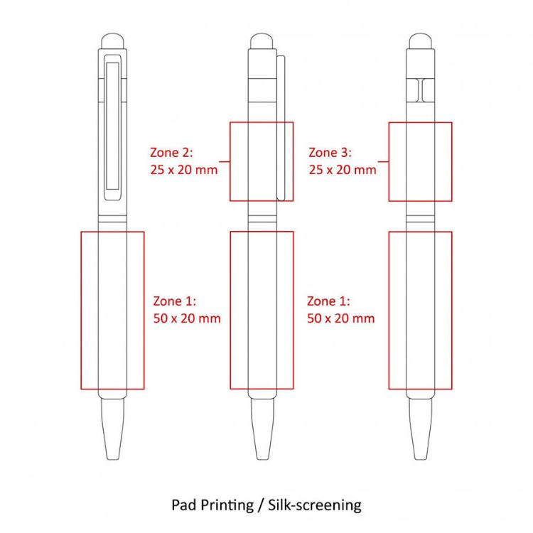 Picture of BND70XLS HEX STYLUS TWIST METAL BALL PEN