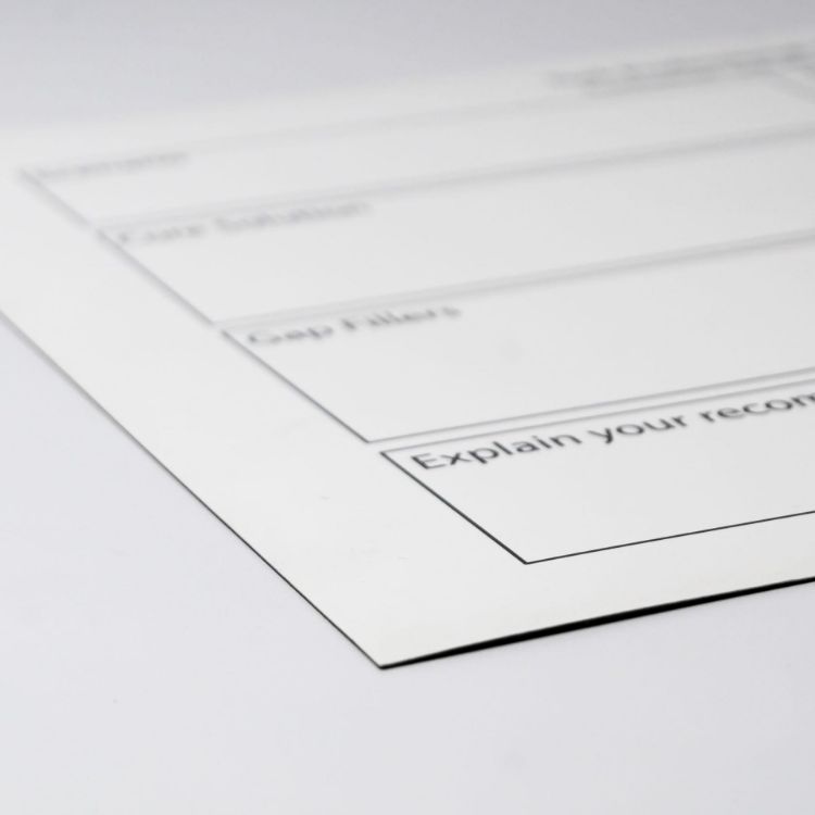 Picture of Magnetic Whiteboard (297mm x 420mm)