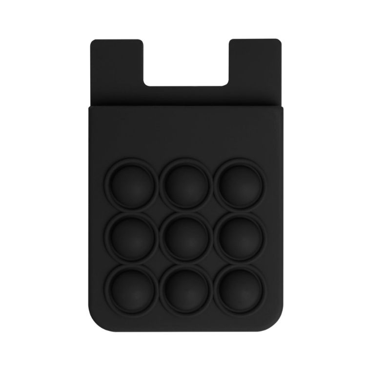 Picture of Popper Stress Reliever Silicone Phone Wallet