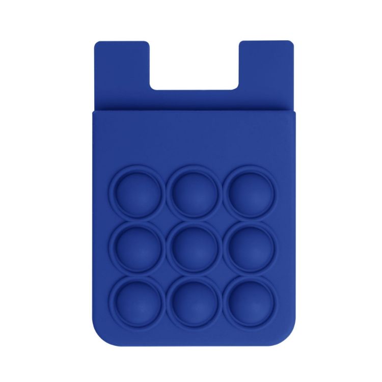 Picture of Popper Stress Reliever Silicone Phone Wallet