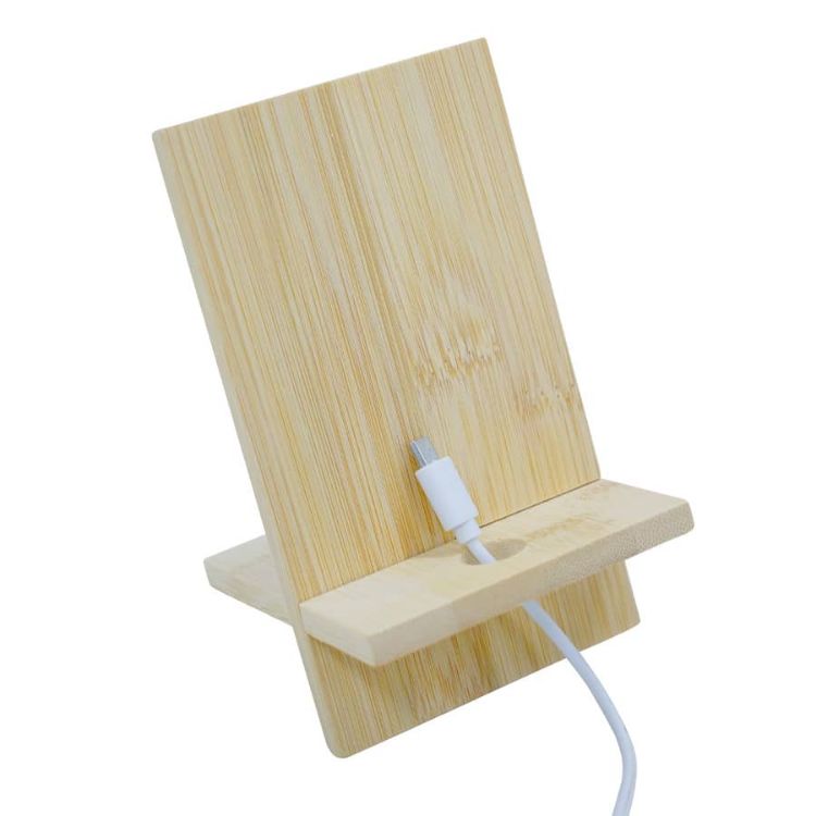 Picture of Groove Bamboo Phone Stand