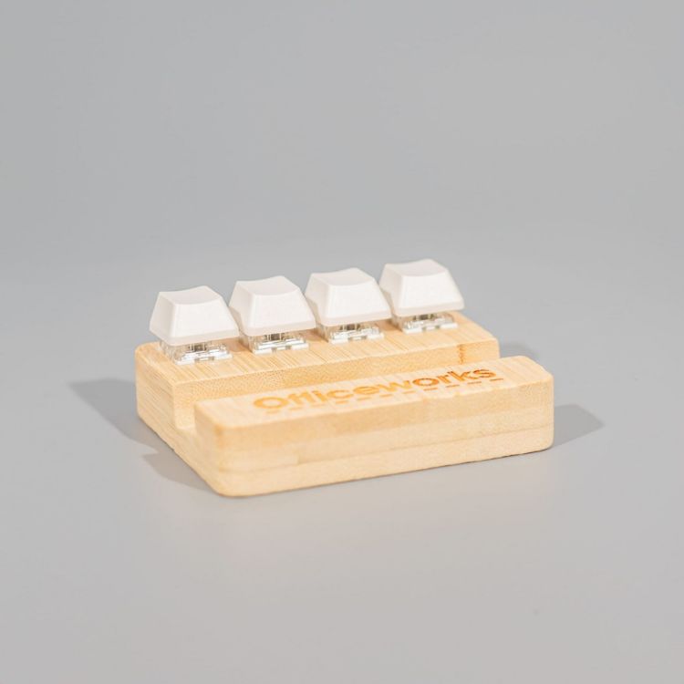 Picture of Bamboo Stand Holder Key Pressing Stress Reliever