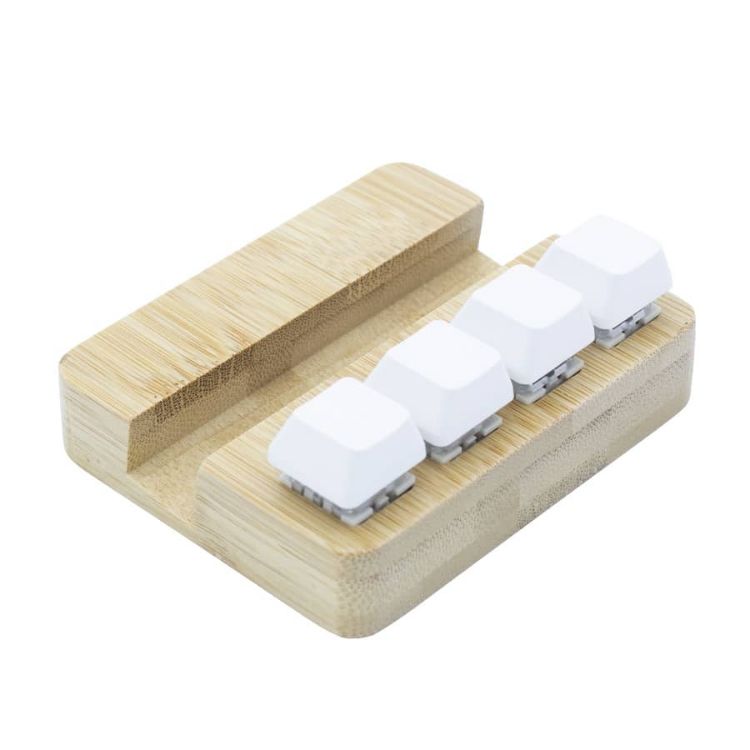 Picture of Bamboo Stand Holder Key Pressing Stress Reliever
