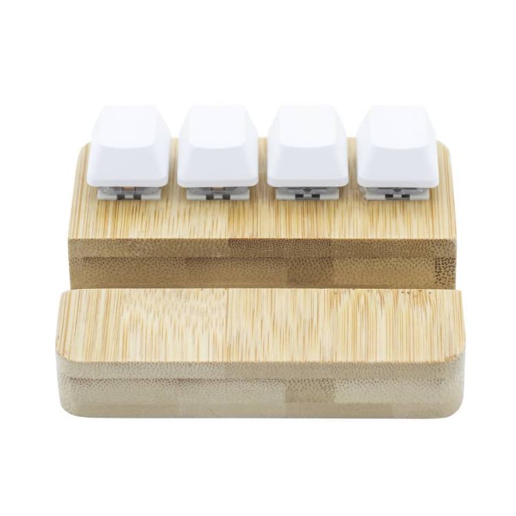 Picture of Bamboo Stand Holder Key Pressing Stress Reliever